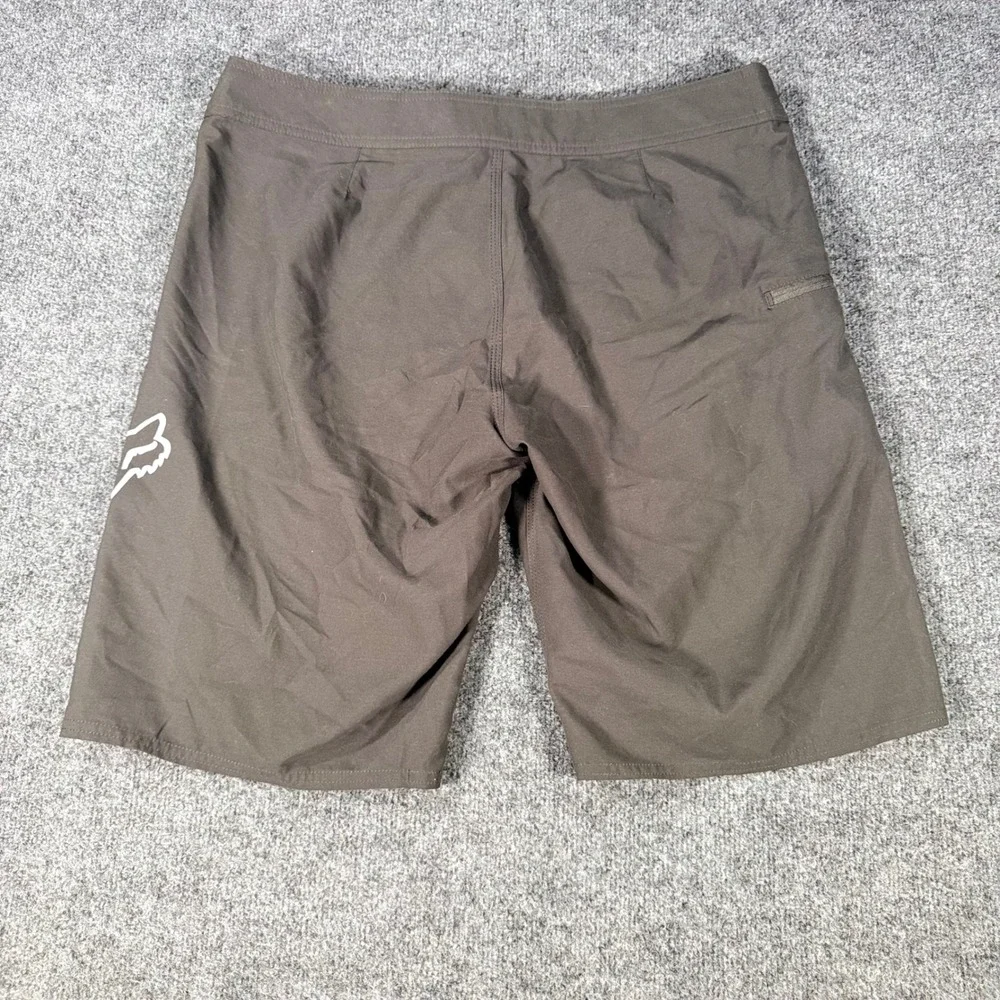 Fox Racing Board Shorts Mens 36 black Swim Trunks Surf Motocross Fox Head Logo